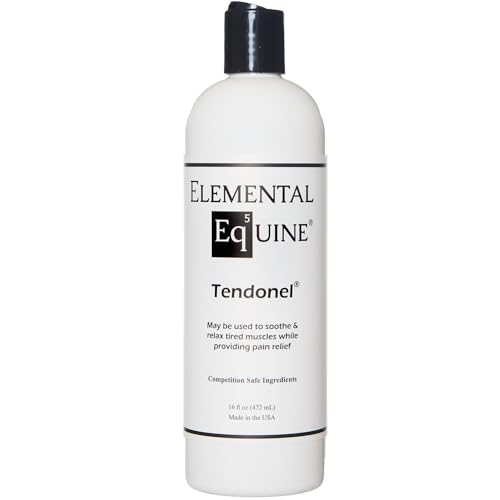 Elemental Equine Tendonel 16oz Liniment Rub for Horses - Soothe and Relax Tired Muscles While Providing Relief and Reduced Stiffness