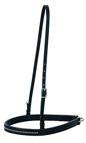 Weaver Leather Back In Black Noseband ,Average
