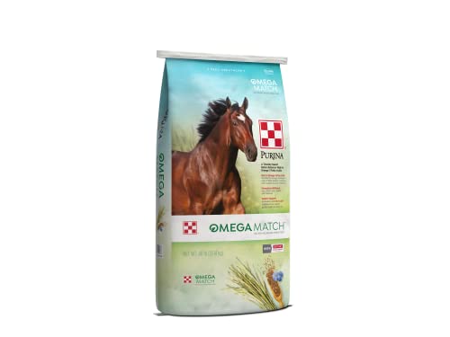 Purina | Omega Match Ration Balancing Horse Feed | 40 Pound