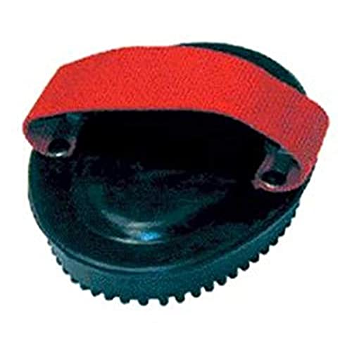 Web Handled Rubber Curry Comb for Horses Black
