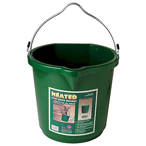 Flat-Back Heated Bucket, 5-Gallon Capacity