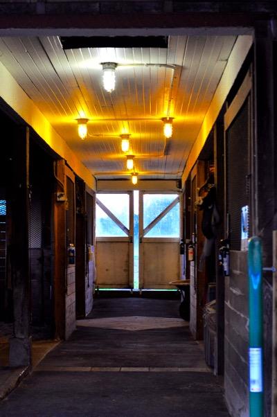 barn aisle lighting