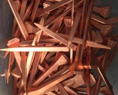 pile of horseshoe nails