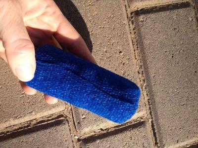 vet wrap in blue 